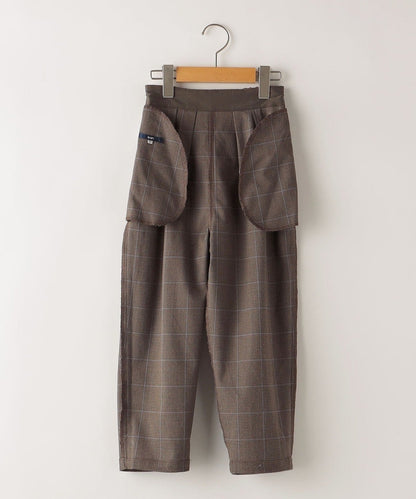SHIPS KIDS:100〜130cm / チェック タック パンツ