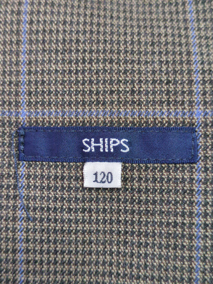 SHIPS KIDS:100〜130cm / チェック タック パンツ