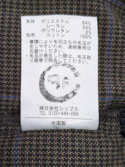 SHIPS KIDS:100〜130cm / チェック タック パンツ