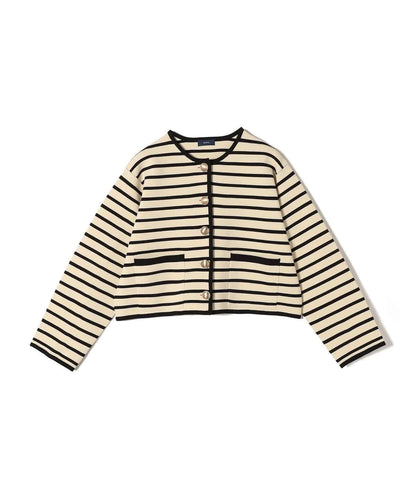 〈手洗い可能〉 ミラノリブ ゴールド ボタン ニット ジャケット 24SS
