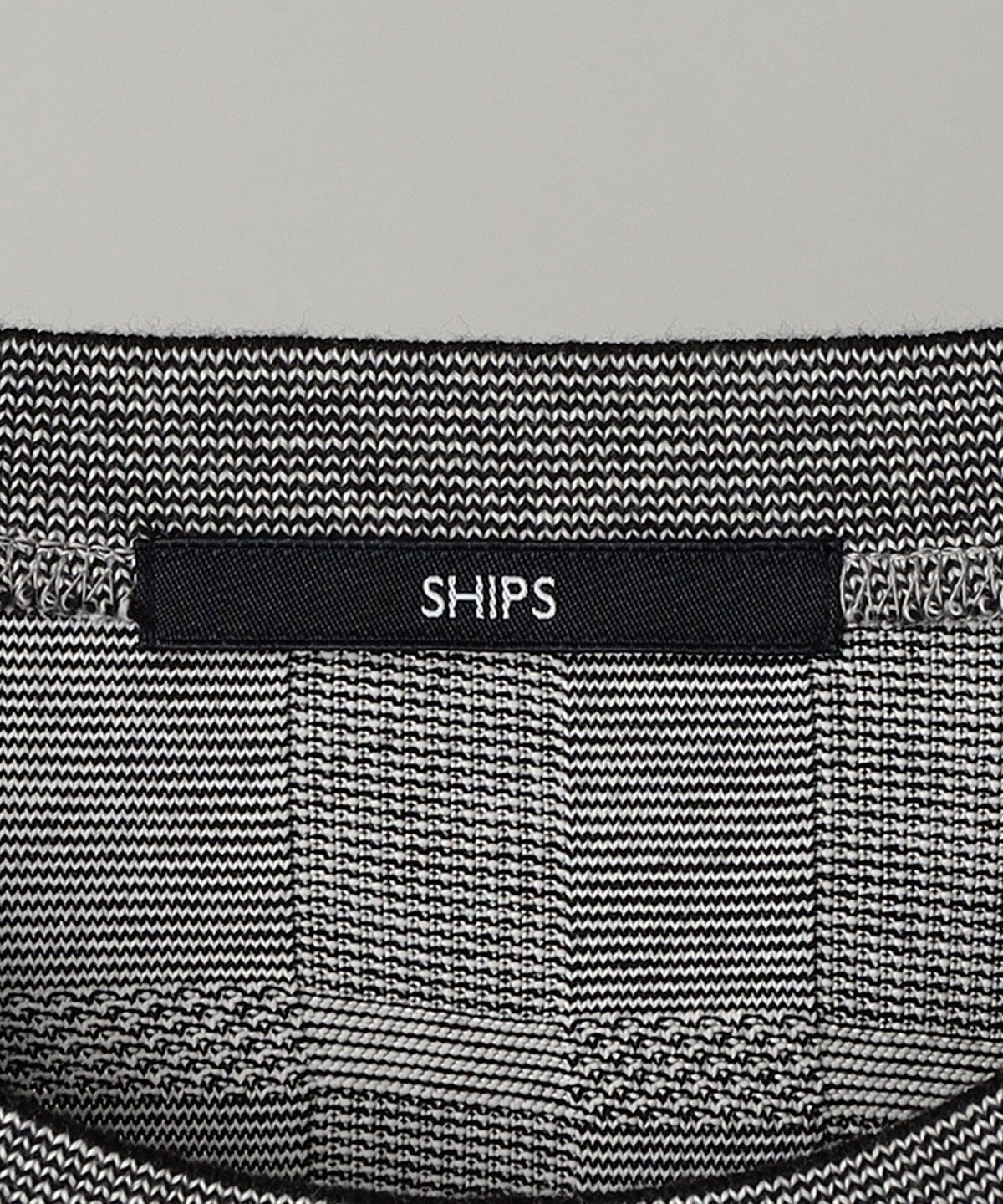 SHIPS: リンクス ジャガード ビッグ チェック Tシャツ