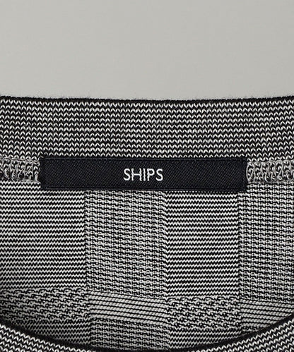 SHIPS: リンクス ジャガード ビッグ チェック Tシャツ