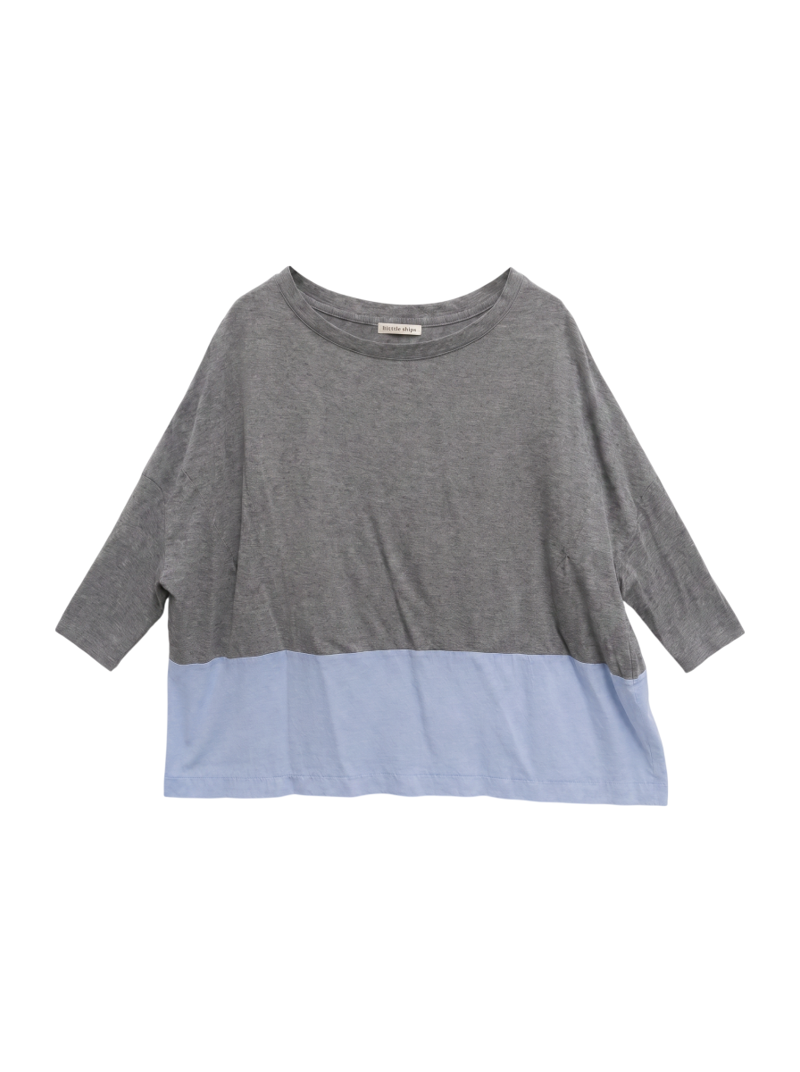 JARSEY×CHIFFON TOPS