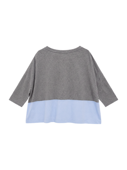 JARSEY×CHIFFON TOPS