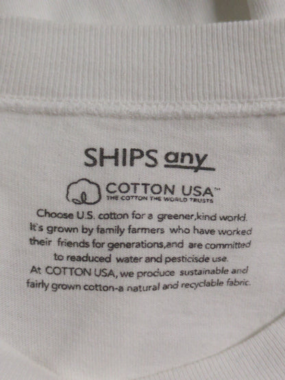 SHIPS any: "COTTON USA" 6oz オーバーサイズ キャンプポケット Tシャツ