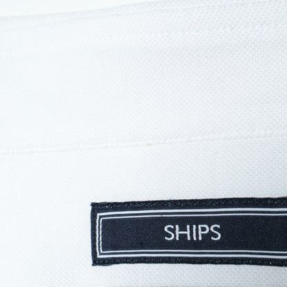 SHIPS:ALBINI 32ゲージ カノコ無地 長袖ポロシャツ