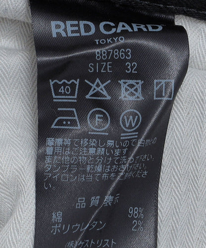 RED CARD: RHYTHM BLACK ブラック デニム