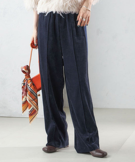 〈手洗い可能〉ベッチン ライン ストレート パンツ