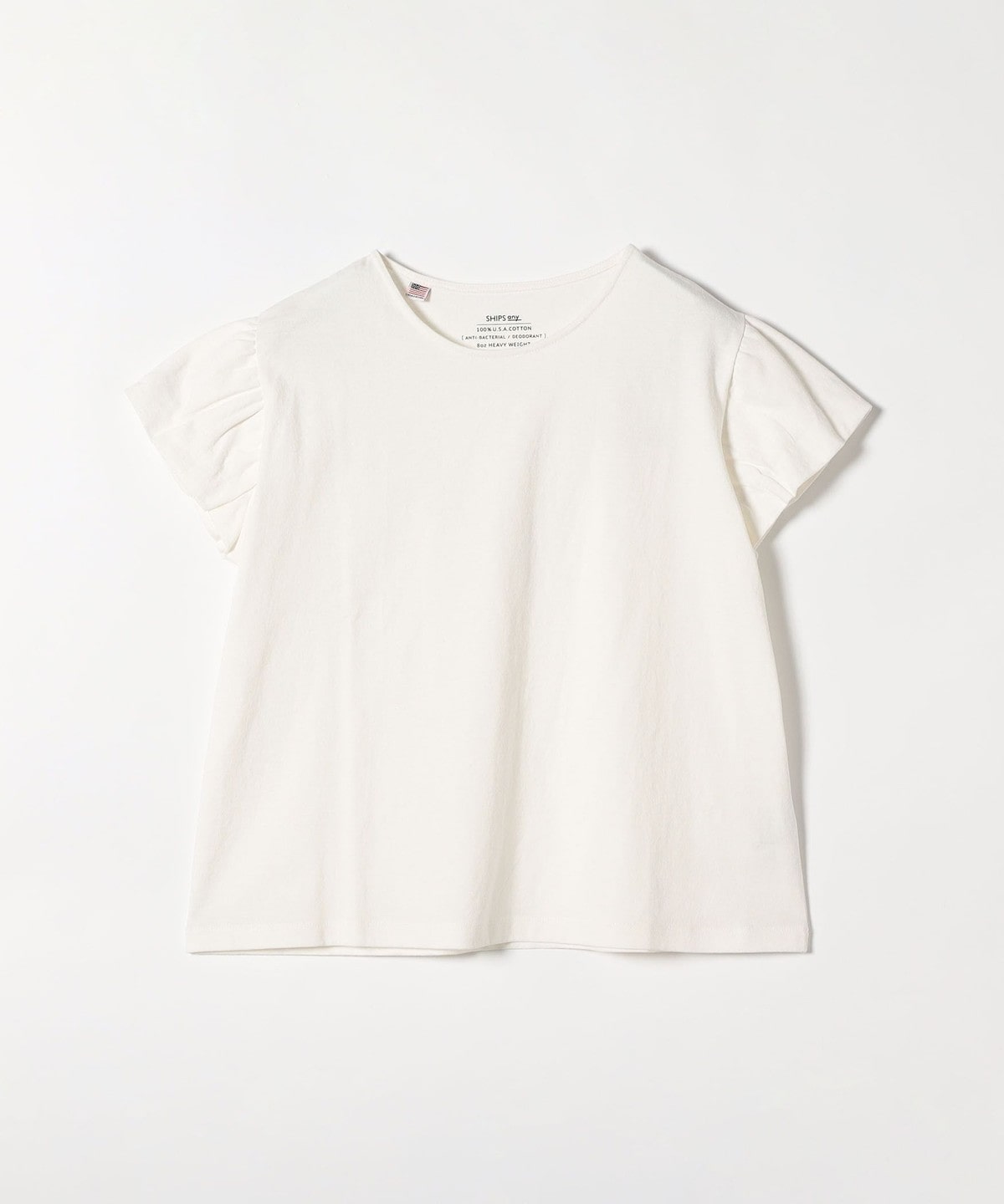 SHIPS any:〈洗濯機可能〉USAコットン パフスリーブ TEE