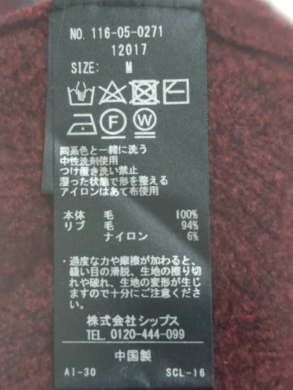 SHIPS:〈手洗い可能〉シェブロン ラムウールニット