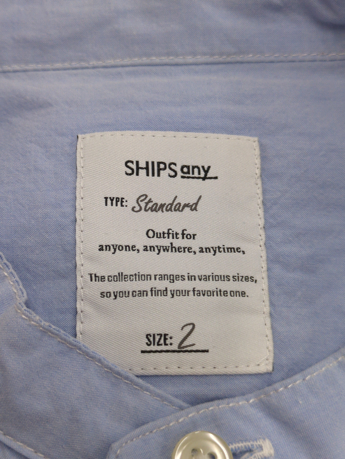 SHIPS any: STANDARD バンドカラー シャツ<KIDS>