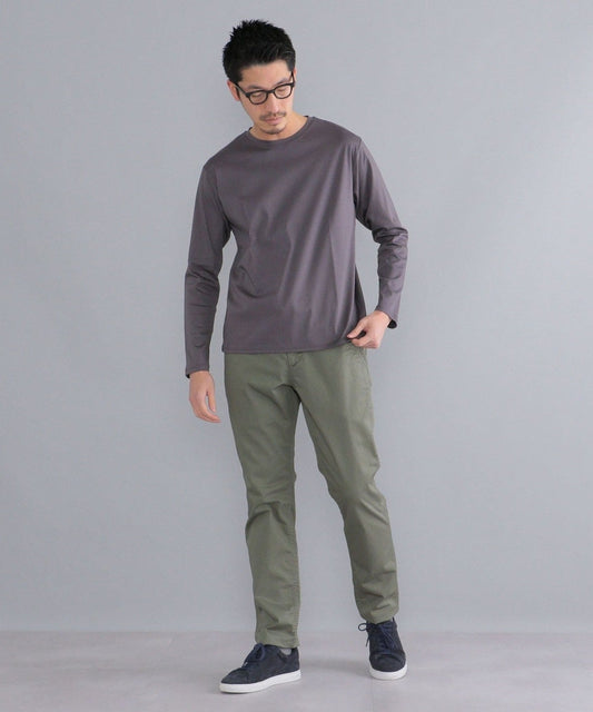 SHIPS:〈抗菌加工〉japan quality カラー テーパード スリム チノパンツ