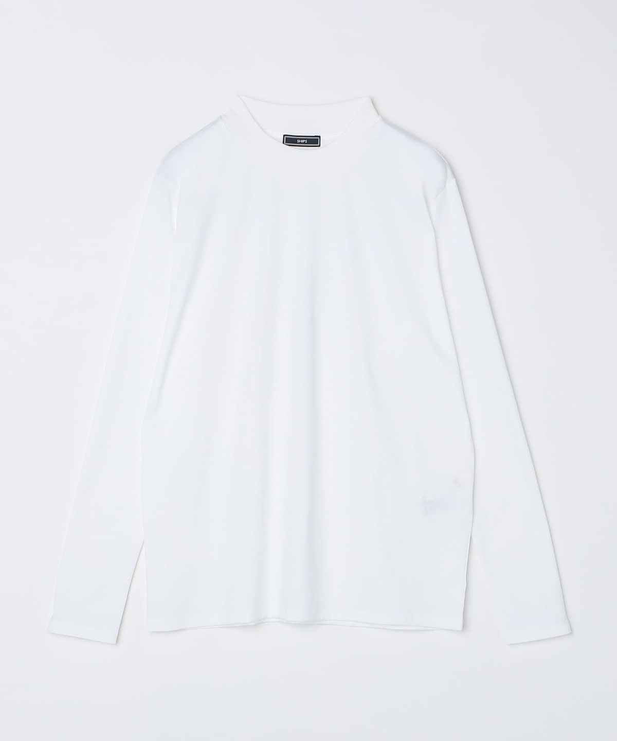 SHIPS: ALBINI モックネック ロングスリーブ Tシャツ