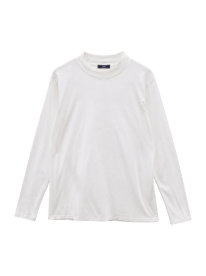 SHIPS: ALBINI モックネック ロングスリーブ Tシャツ