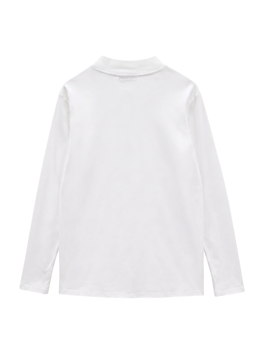 SHIPS: ALBINI モックネック ロングスリーブ Tシャツ