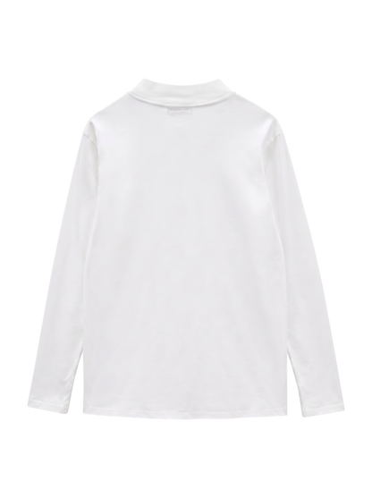 SHIPS: ALBINI モックネック ロングスリーブ Tシャツ