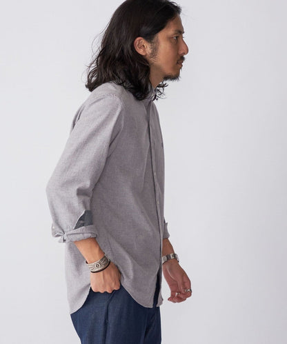 【WEB限定】SHIPS: MADE IN JAPAN ワンポイントロゴ 微起毛 ボタンダウンシャツ