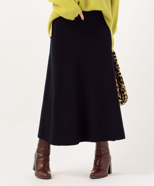 PrimaryNavyLabel:ボイルドウールニットスカート