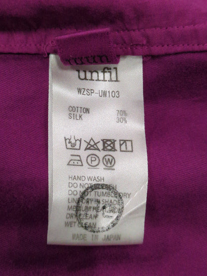 unfil:シルクコットンツイルパンツ