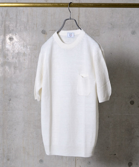 SHIPS: SHIPS(シップス) SAFILIN リネン ニット Tシャツ