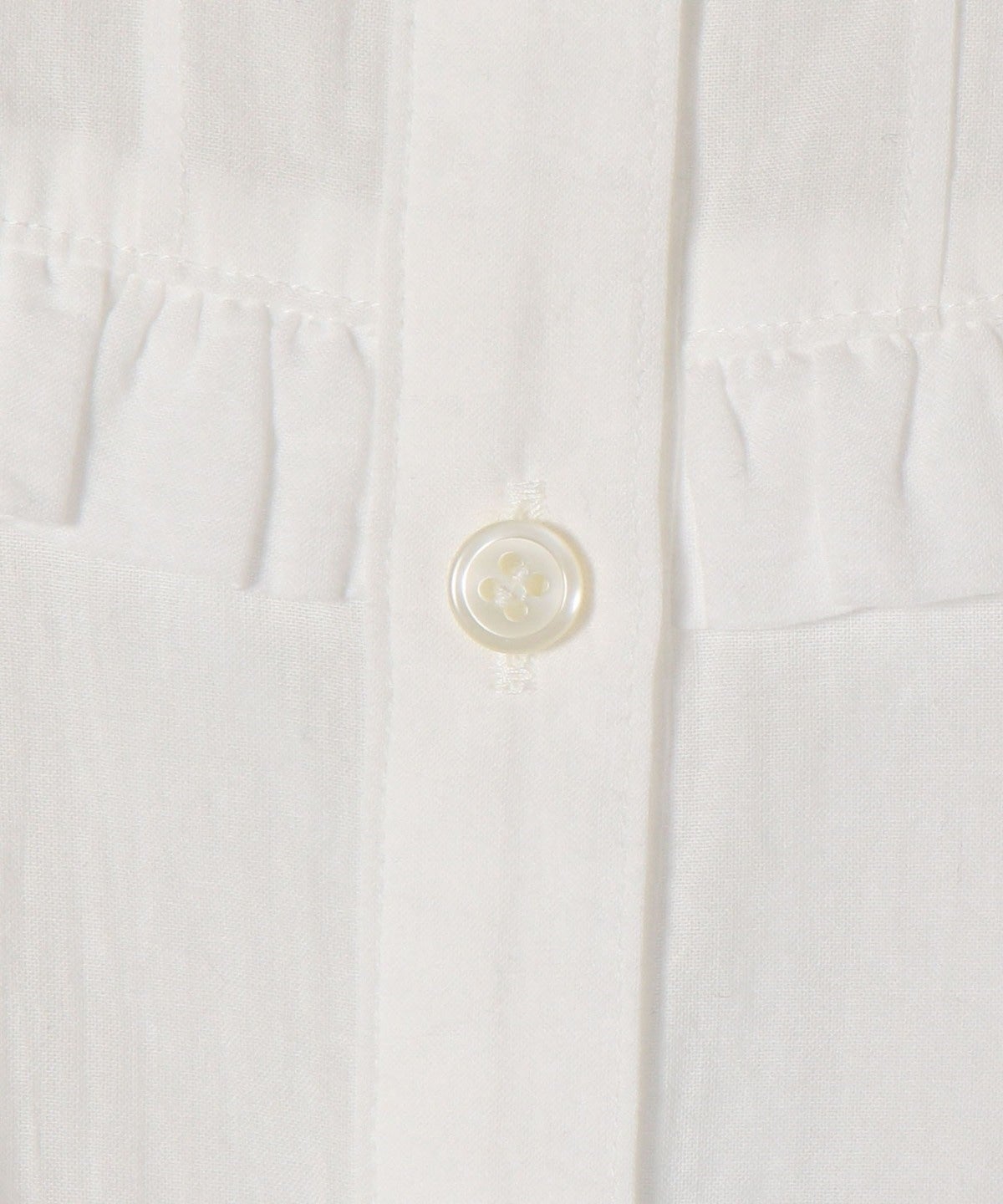 SHIPS any: フリル スタンドカラー ブラウス〈ウォッシャブル〉