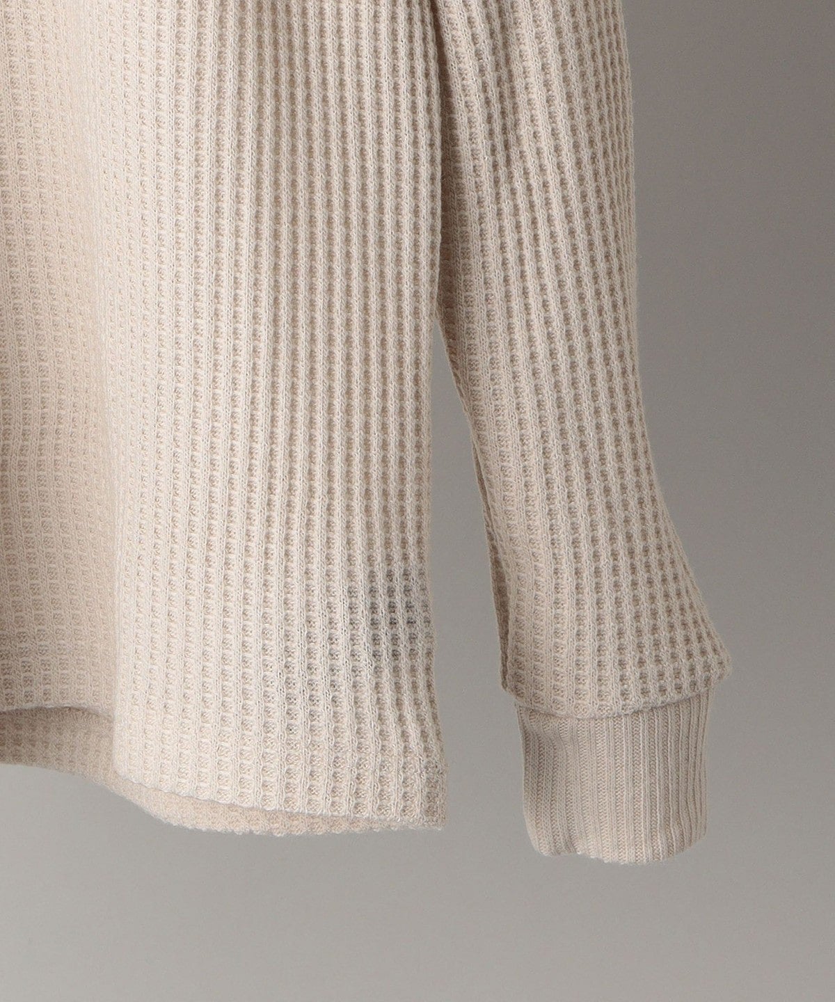 SHIPS: ワッフル モックネック プルオーバー