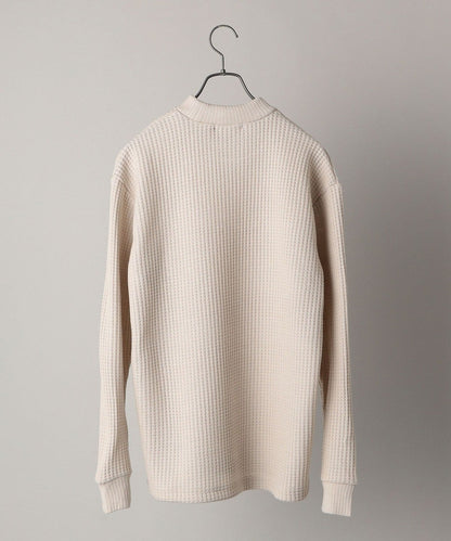 SHIPS: ワッフル モックネック プルオーバー