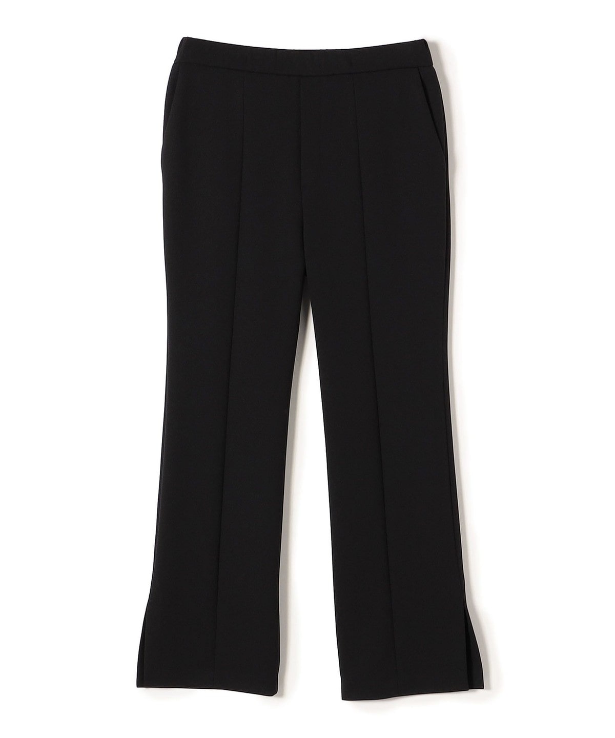 〈手洗い可能〉ストレッチサイドスリットフレアパンツ