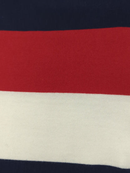 SHIPS JET BLUE:BORDER CREW NECK S/S T