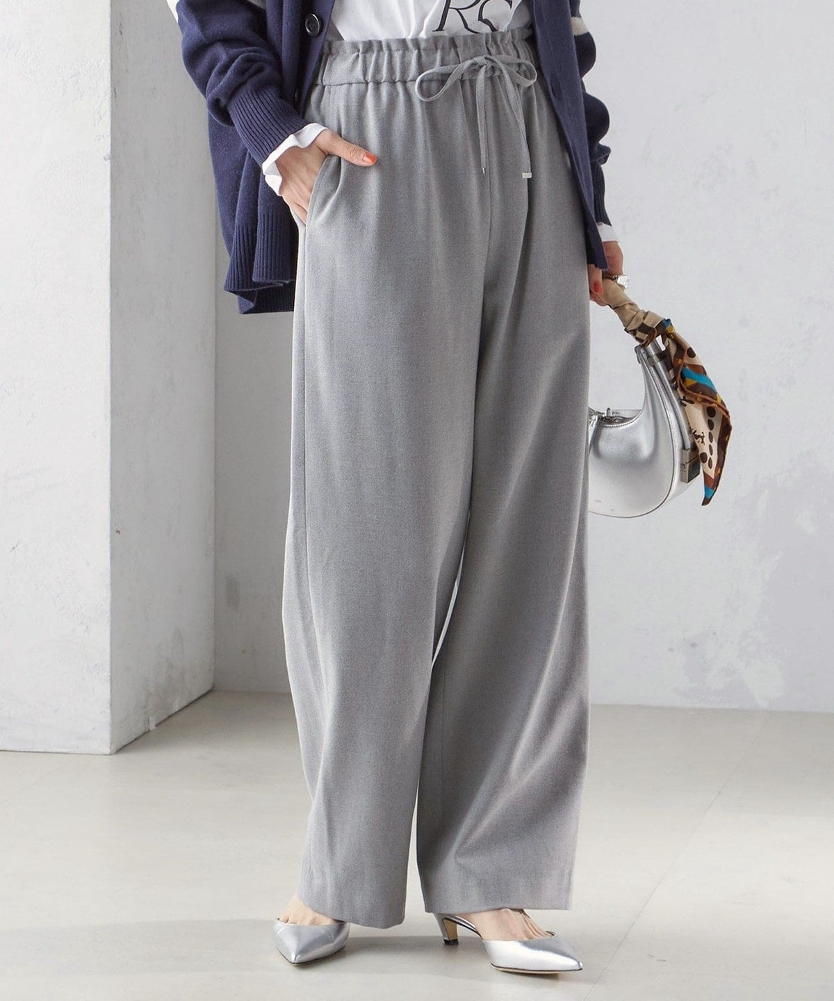 〈手洗い可能〉両面起毛 ドロスト パンツ