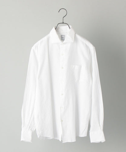SHIPS: <ストレッチ> セミワイドカラー レノクロス シャツ