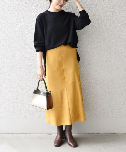 〈手洗い可能〉ウォッシャブルクルーネックニット