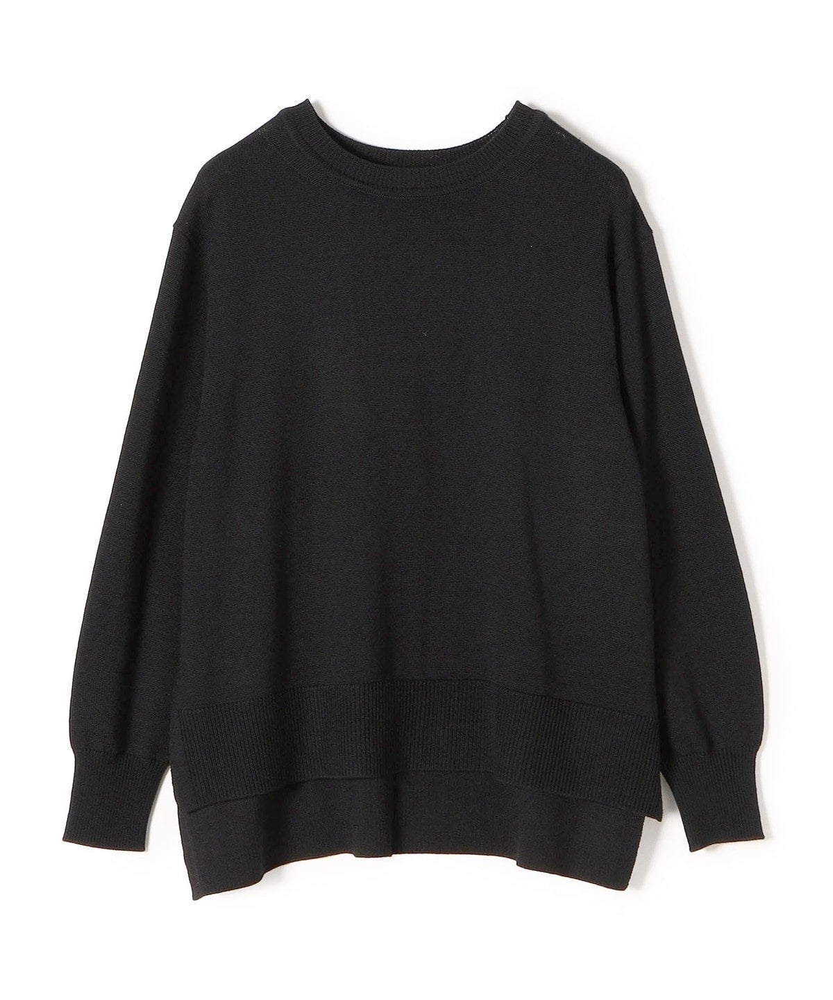 〈手洗い可能〉ウォッシャブルクルーネックニット