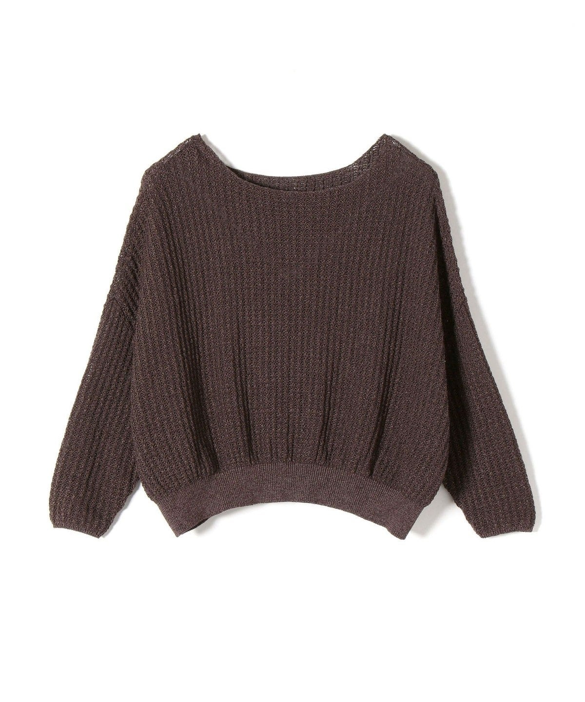 〈手洗い可能〉コットンペーパークルーネックプルオーバー