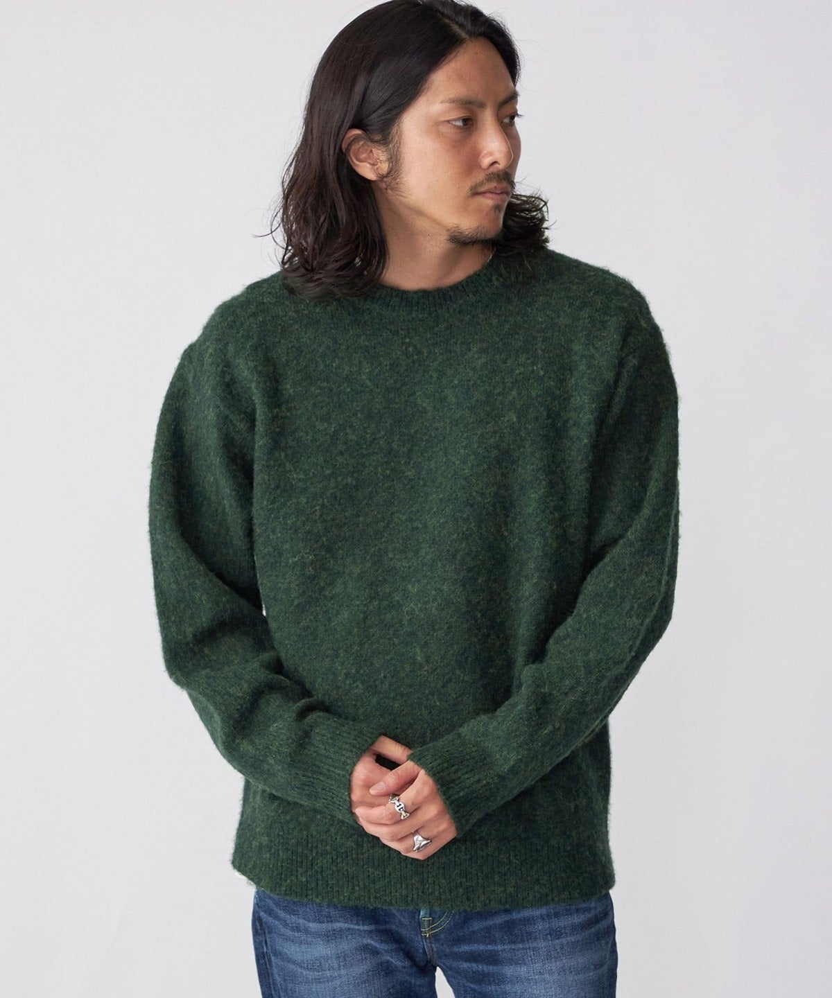 SHIPS:〈シェットランドタイプ〉ウール シャギードッグ ニット (セーター) 23FW