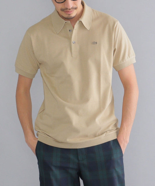 【SHIPS別注】LACOSTE: クラシック ニットリブ ポロシャツ