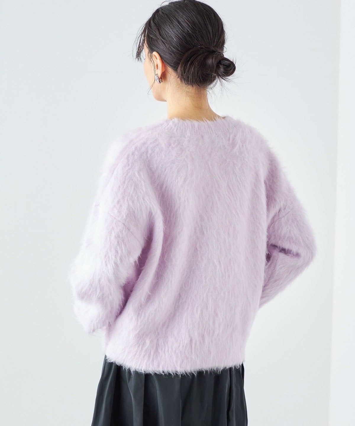 〈手洗い可能〉シャギー クルーネック プルオーバー