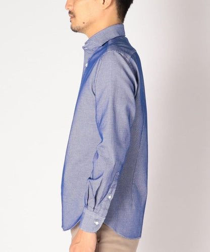 SD: ウォッシュド ワッフル ソリッド シャツ(ネイビー)