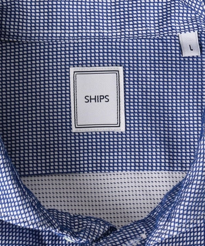 SD: ウォッシュド ワッフル ソリッド シャツ(ネイビー)