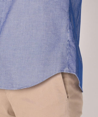 SD: ウォッシュド ワッフル ソリッド シャツ(ネイビー)