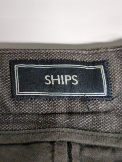 SHIPS: 〈ウエスト調整可能〉 ジャージ ドビー パンツ