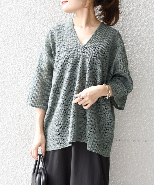 【WEB限定】ラッセルレースプルオーバー