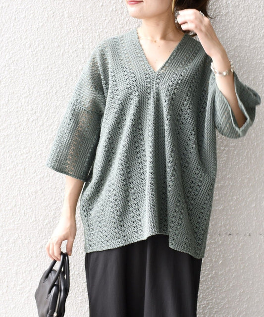 【WEB限定】ラッセルレースプルオーバー