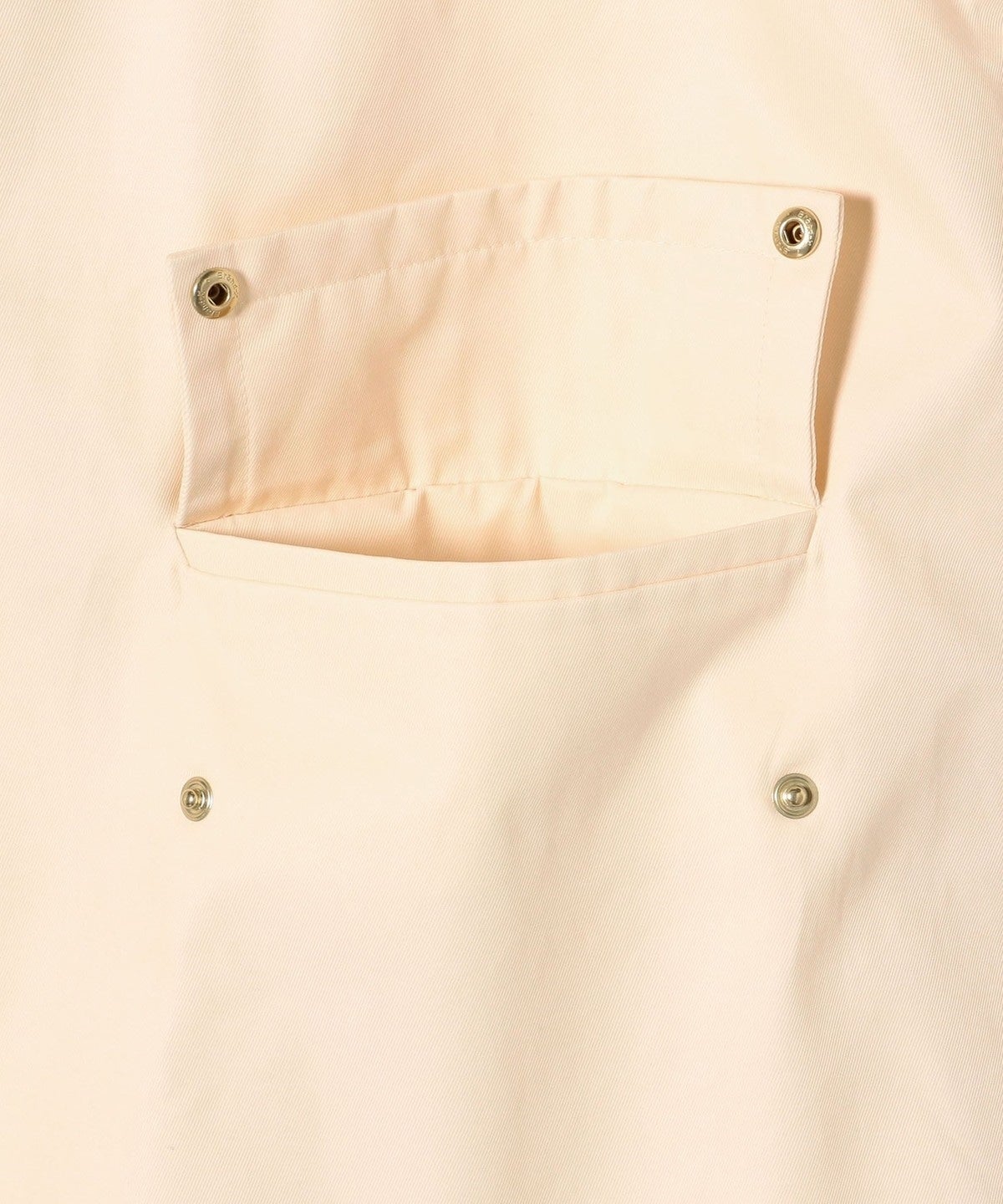 〈撥水加工/手洗い可能〉綿 ナイロン ギャバ ノーカラー ミディ コート 24SS