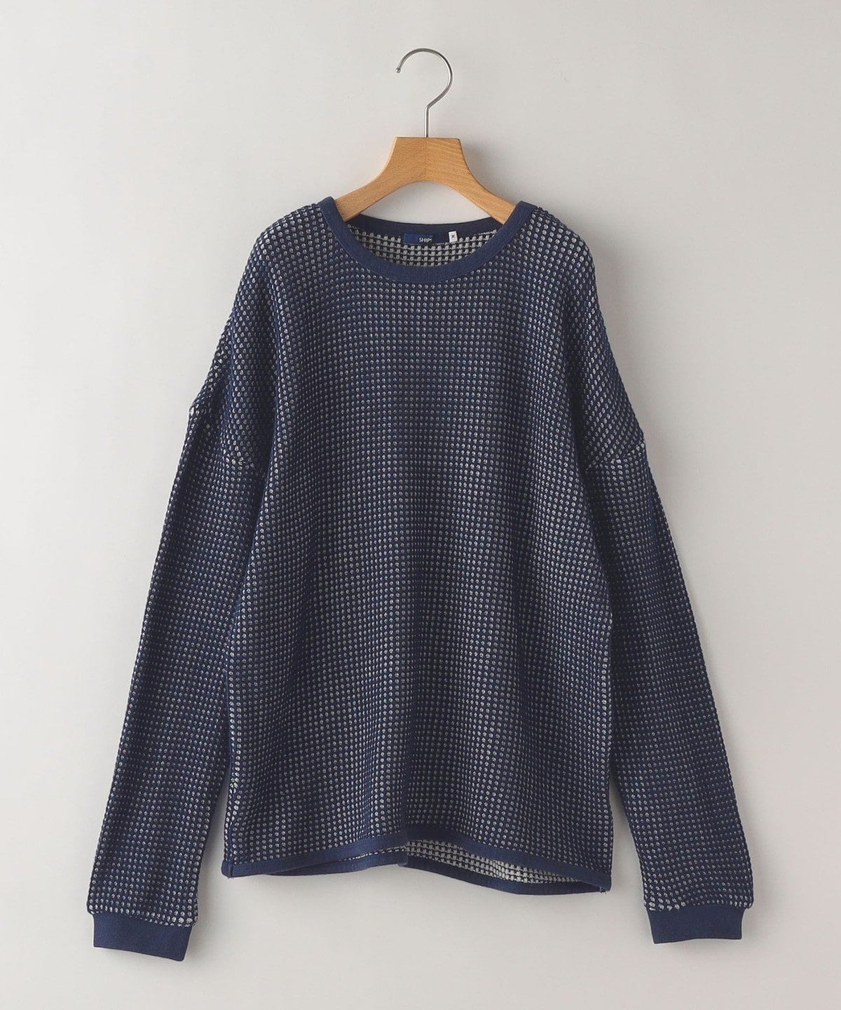 SHIPS KIDS:145〜160cm / ポコポコ ワッフル 長袖 カットソー