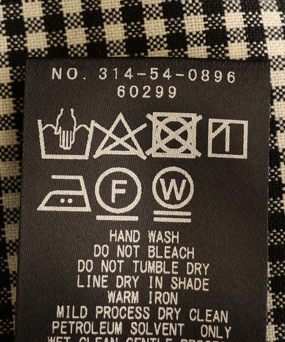 PrimaryNavyLabel:ウールギンガムチェックシャツワンピース