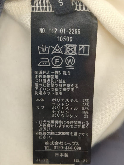 SHIPS: パネル アシンメトリー ポンチ ロングスリーブ カットソー (ロンT) 21SS