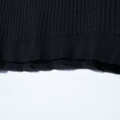 SHIPS Primary Navy Label:シルクカシミヤタートルネック