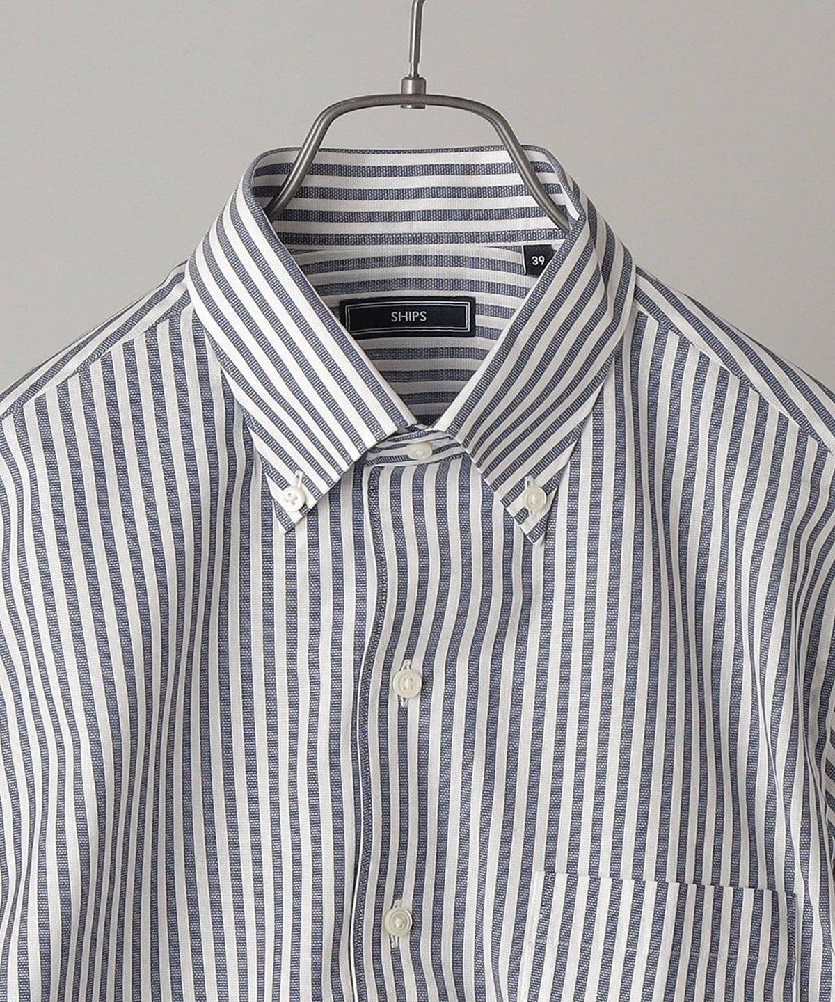 SHIPS: イタリアンボタンダウン パナマ ロンスト シャツ