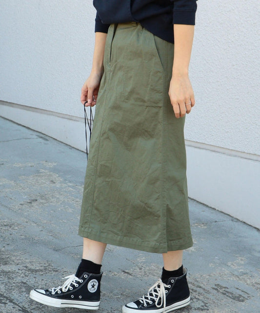 SHIPS Days:ツイルストレッチ ベイカースカート